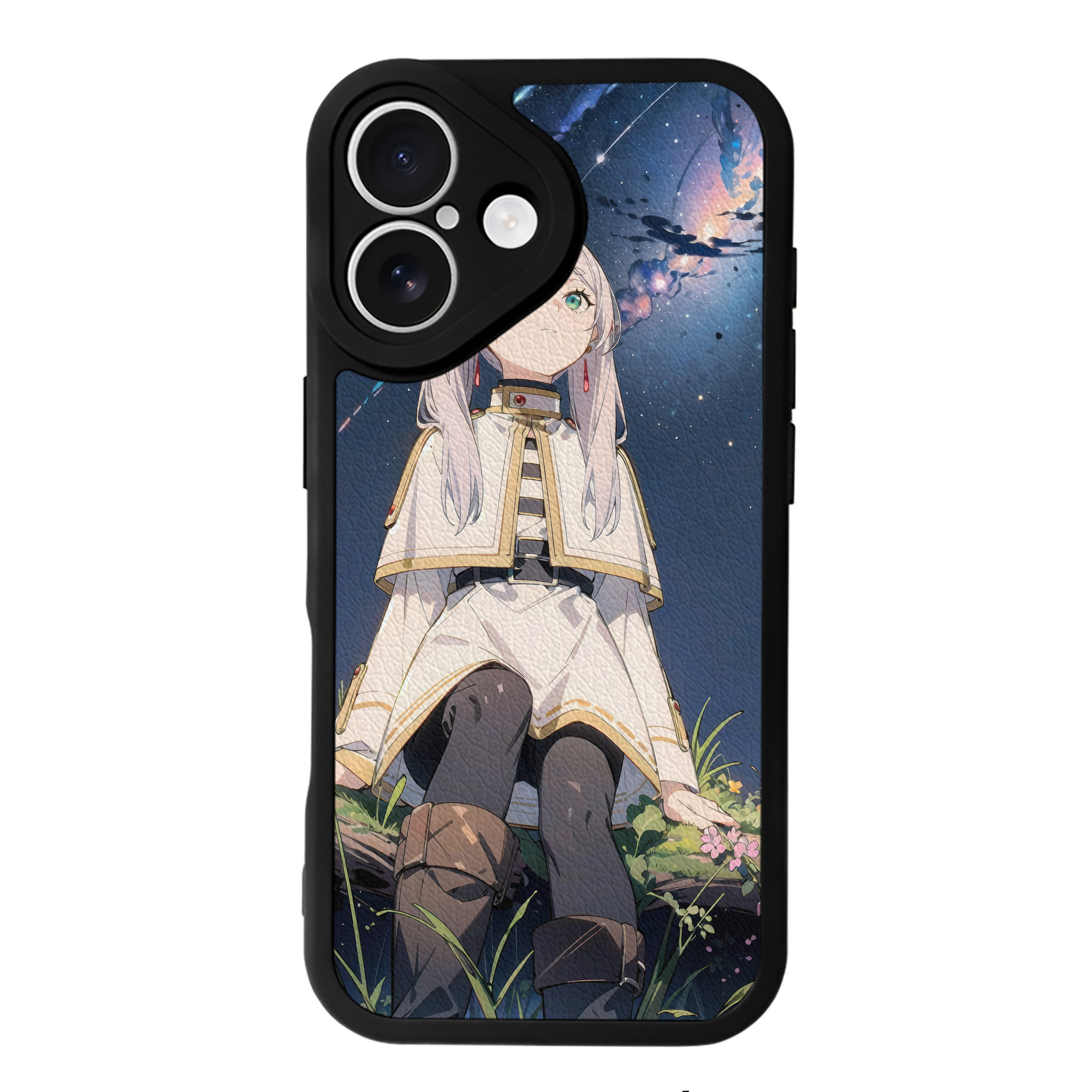 （画像用） 葬送のフリーレン Frieren 【iPhone 16シリーズ対応】シリコンスマホケース（レザー調） 材質：シリコン